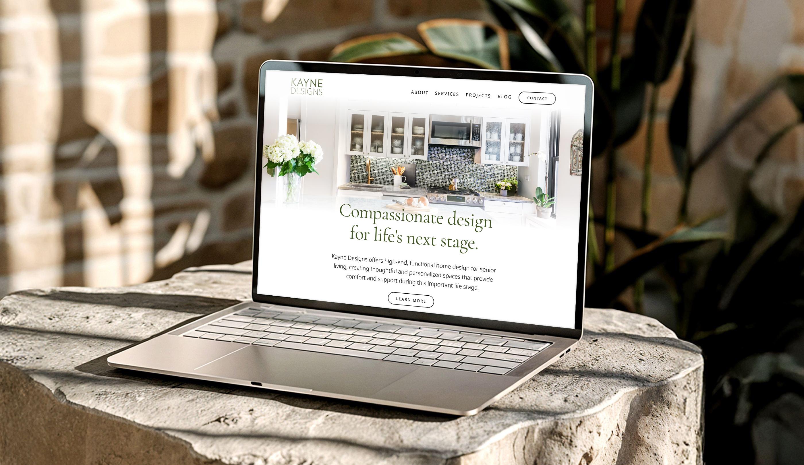 Kayne Designs website cover image