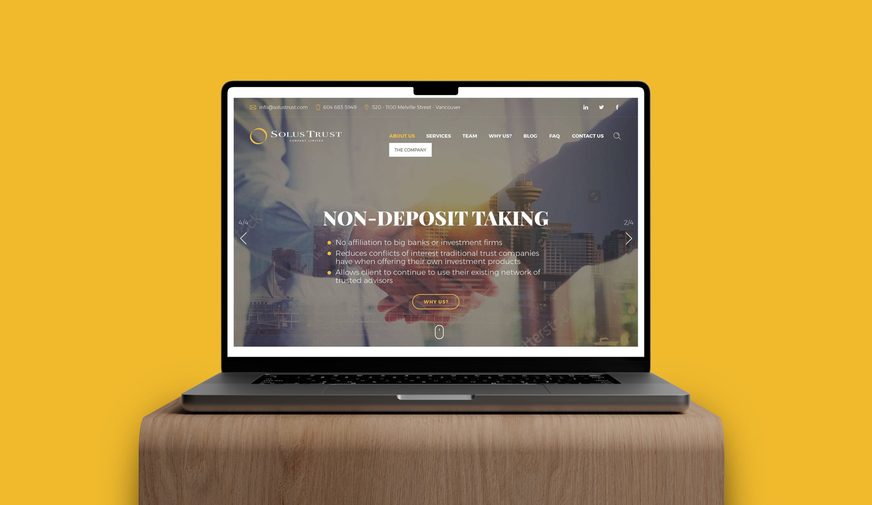 Solus Trust website cover image
